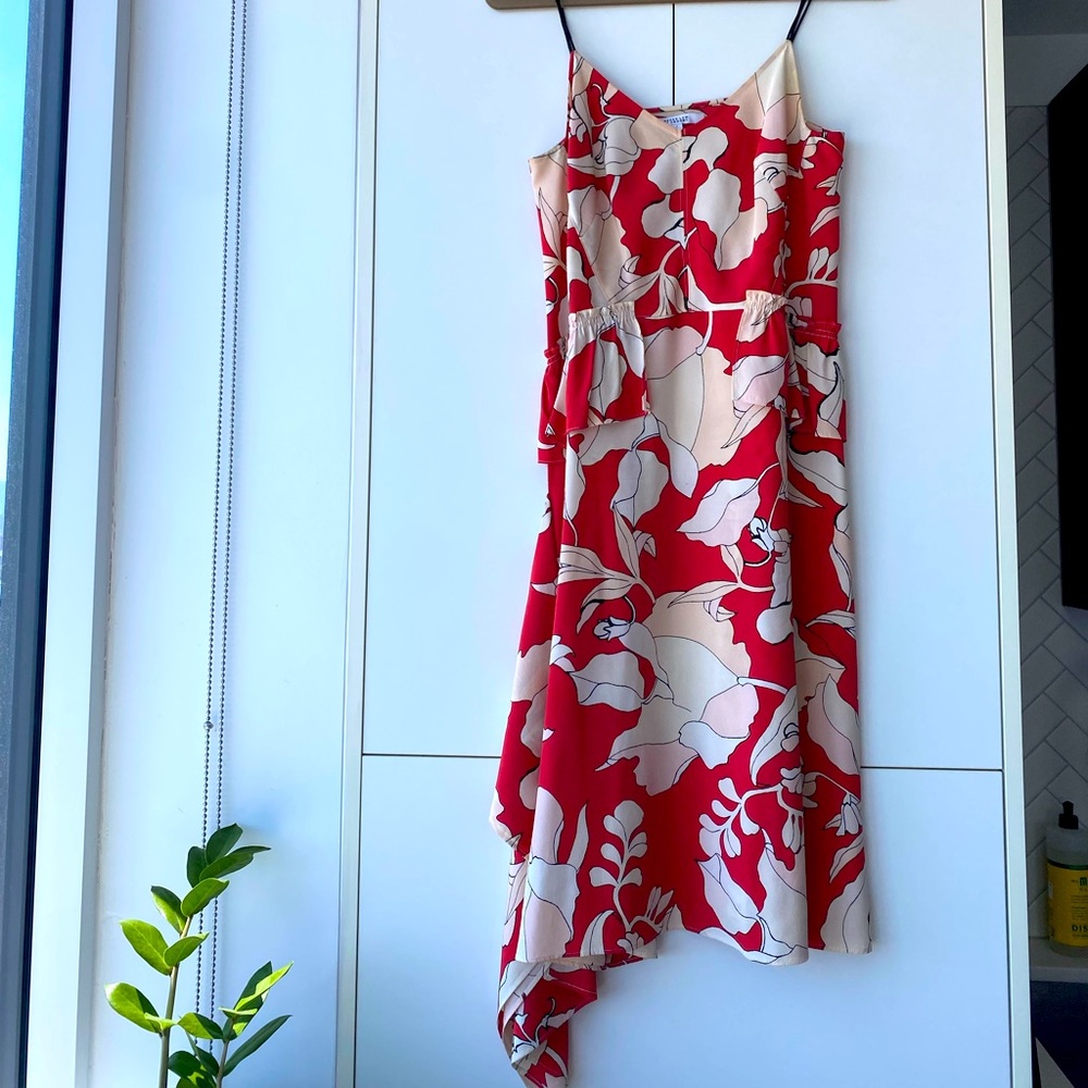 10 Crosby Derek lam size 4 printed floral silk dress